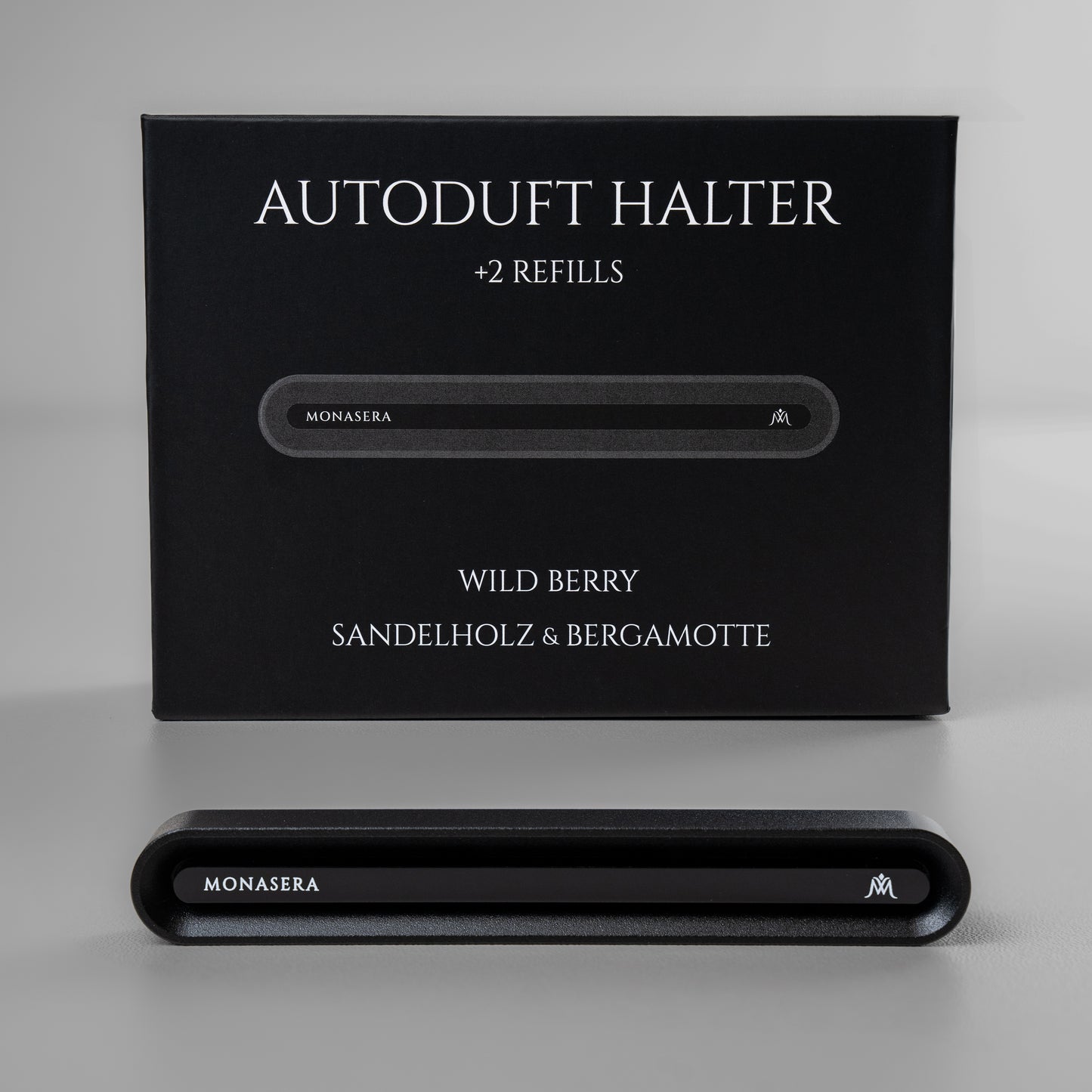 Autoduft-Set in Schwarz + 2 Refills