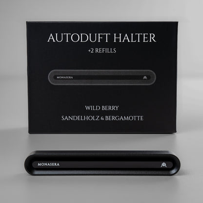 Autoduft-Set in Schwarz + 2 Refills